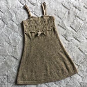 Holiday Gap gold dress size 3